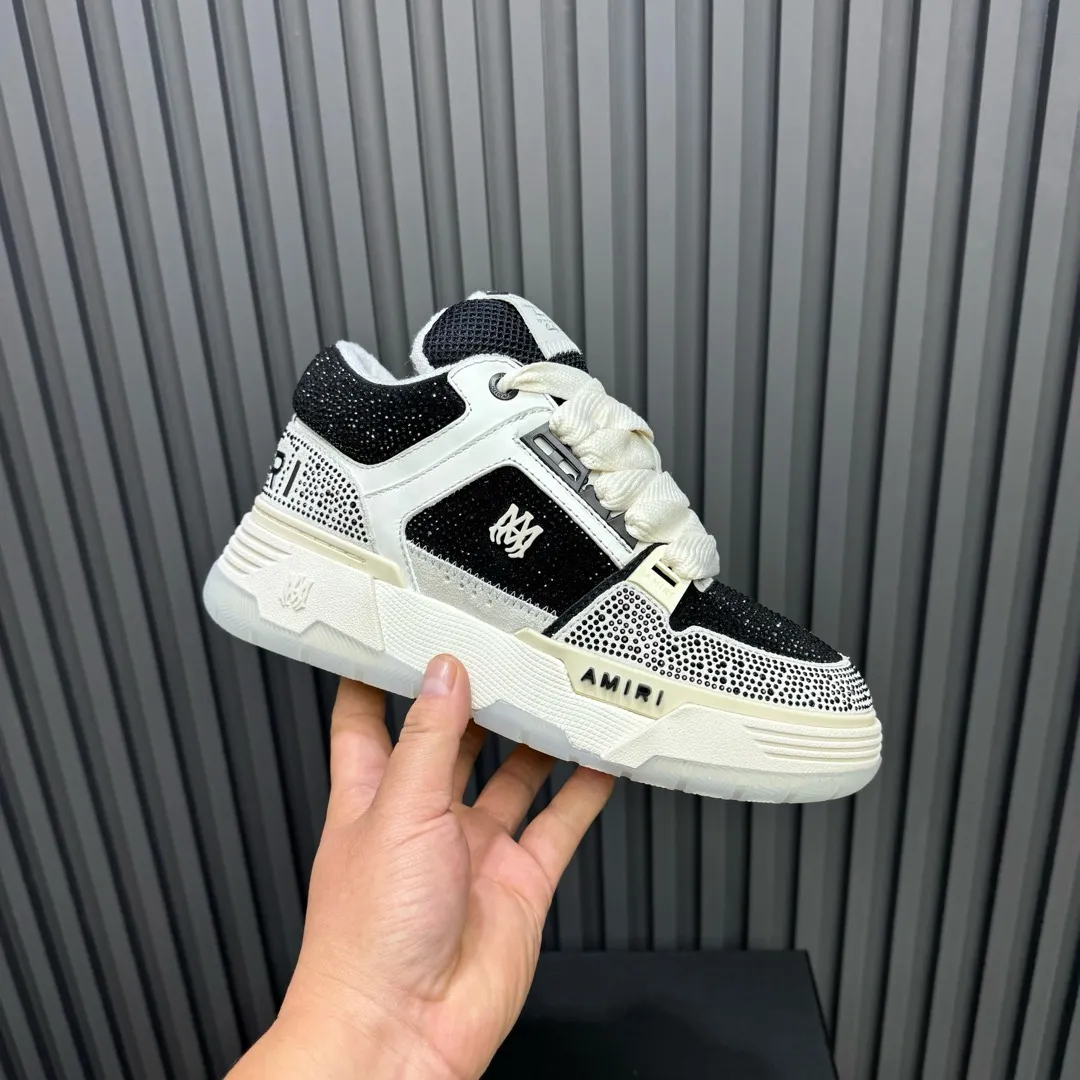 Men's shoes 💰760💰 AMIRI AMIRI fashion brand hot sale 🔥 Available all year round, couples 💑 Official website synchronization Imported fabrics 1⃣️ vs 1⃣️ replica, original factory special original sole, 35-45 (45. non-refundable)
